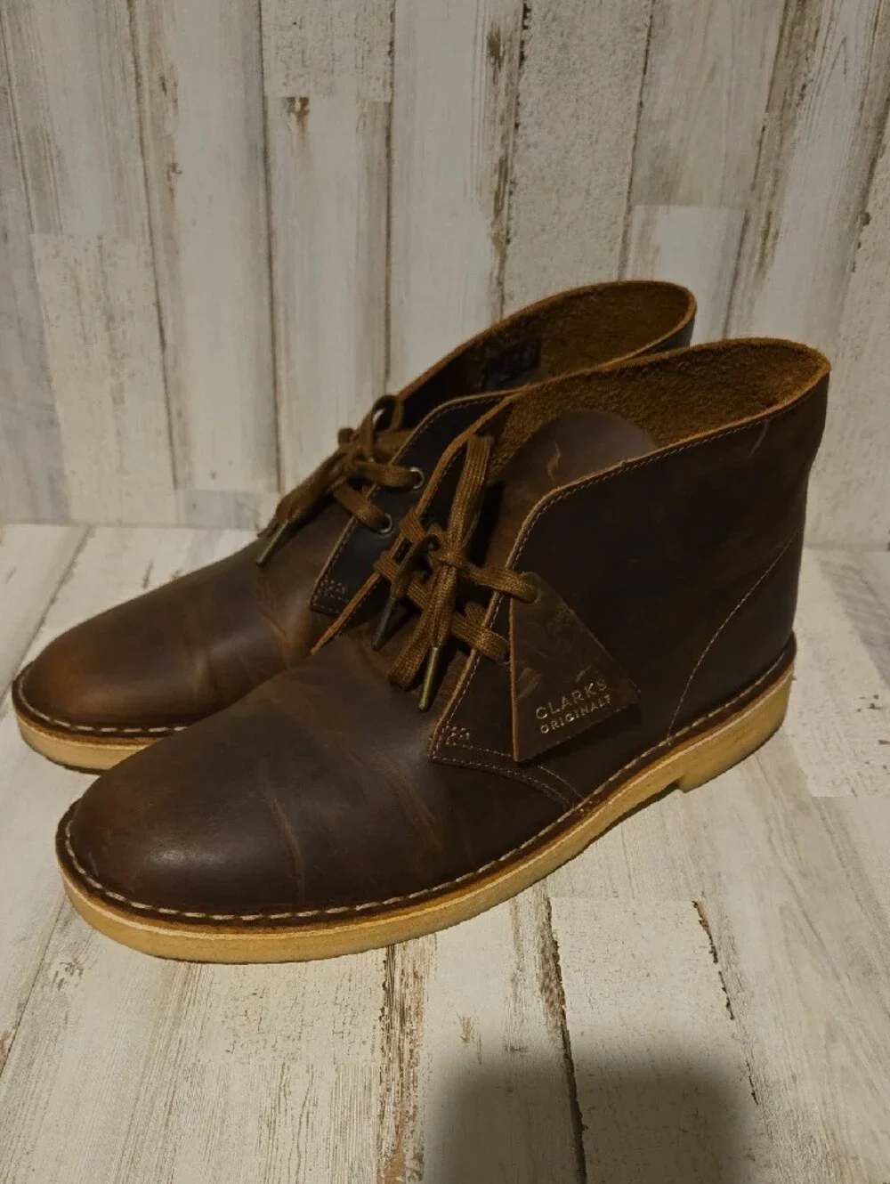 Clarks Men’s Brown Leather Chukka Boots